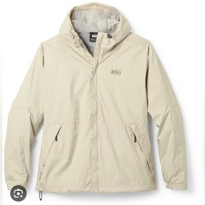 REI Jacket women’s XL beige grey never worn. No price tags